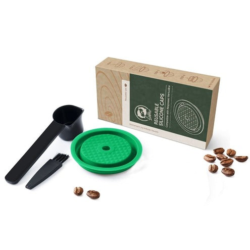 Wiederverwendbare Silikon-Deckel für Nespresso Vertuo - greencoffee ☕️🌱