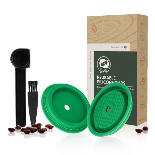 Wiederverwendbare Silikon-Deckel für Nespresso Vertuo - greencoffee ☕️🌱