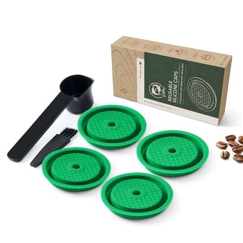 Wiederverwendbare Silikon-Deckel für Nespresso Vertuo - greencoffee ☕️🌱