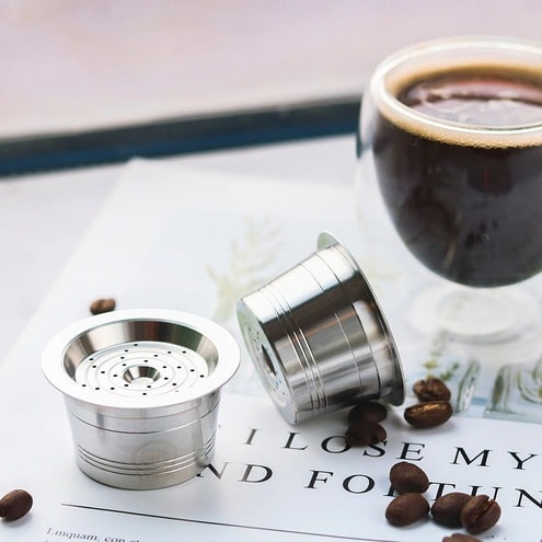 Wiederverwendbare Edelstahl-Kapsel für Cafissimo / Teekanne Tealounge / ALDI Expressi - greencoffee ☕️🌱