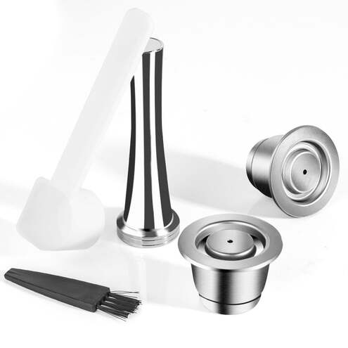 Stainless steel outlet capsules for nespresso