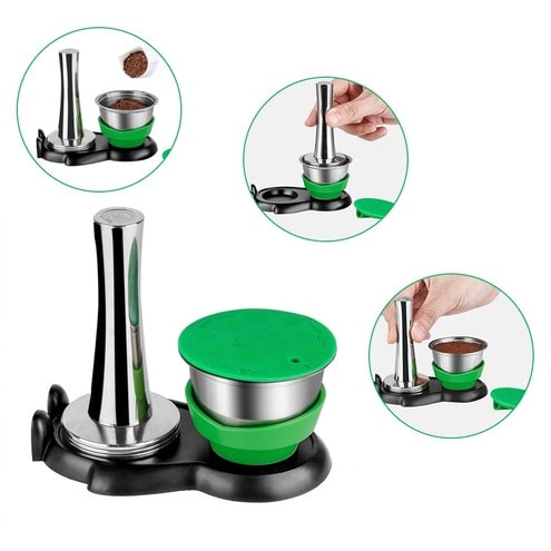 Stainless Steel Reusable Coffee Capsule For Dolce - Temu